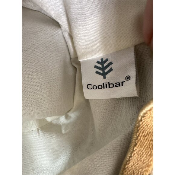 Coolibar Women's S/M Floppy Woven Sun Hat Tan EUC - Picture 3 of 13